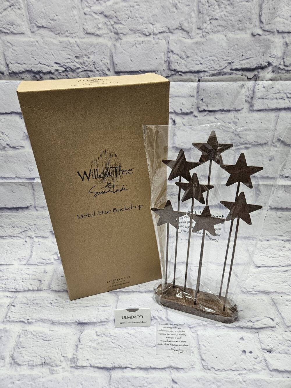 Willow Tree Susan Lordi Metal Star Backdrop 26007 Nativity DEMDACO New In Box